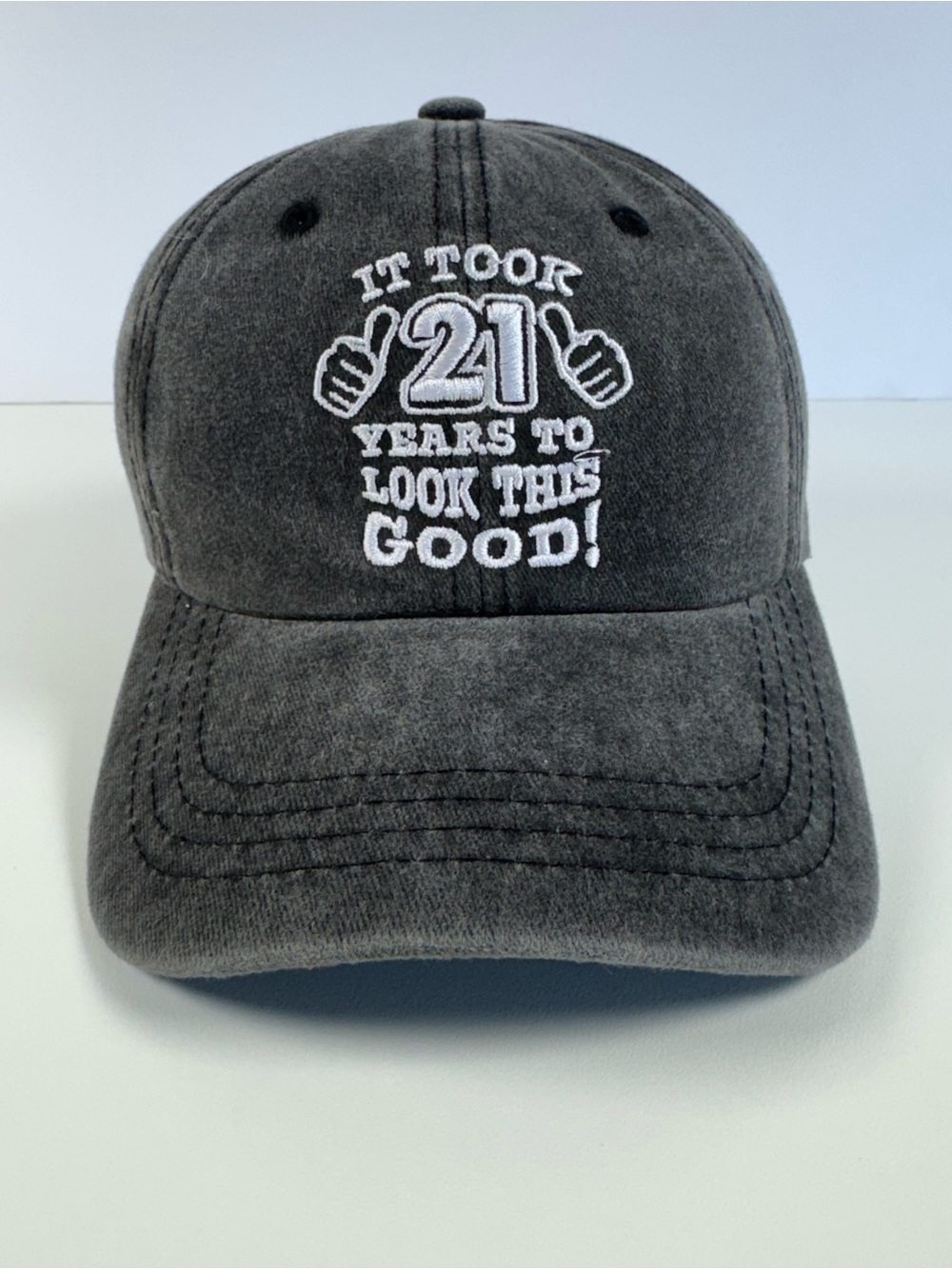& Other Stories Charcoal Gray 'It Took 21 Years to Look This Good' Baseball Cap